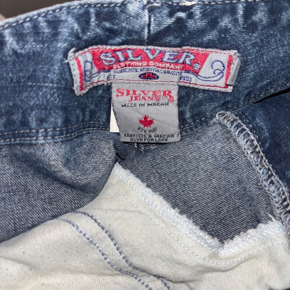 Silver Jeans Co. Flare Leg Women's Denim Jeans Dark Wash Western Glove‎ Works - Picture 5 of 6